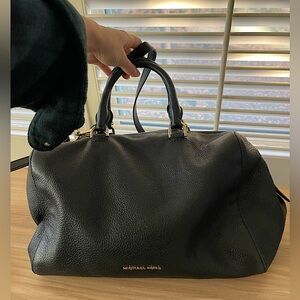 Micheal Kors Black Leather Speedy Satchel